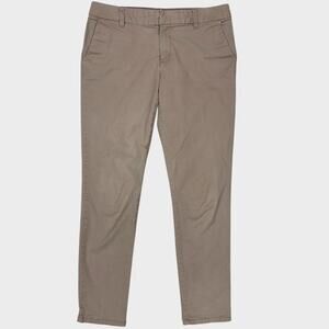 Tommy Hilfiger Hampton Stretch Chino Womens Size 6 Khaki Beige Ankle Pants